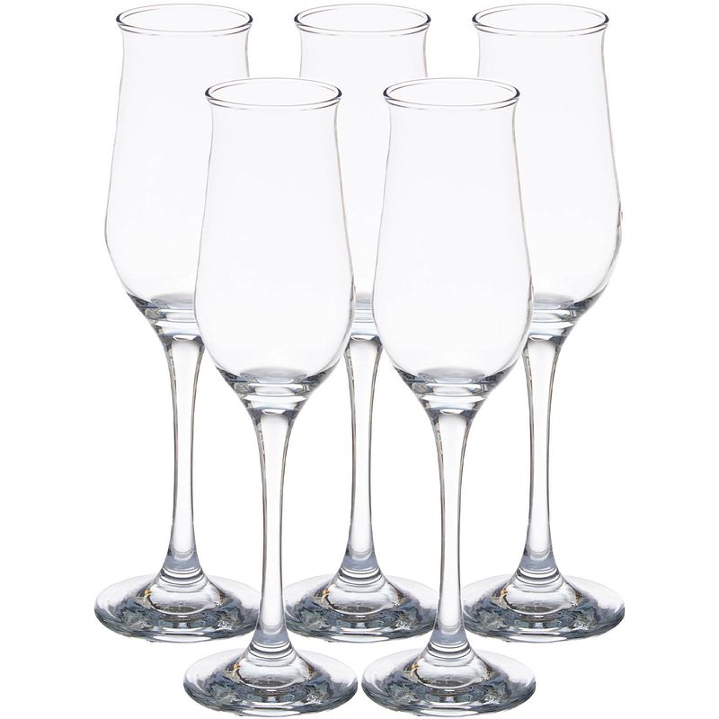 Foto van Pasabahce prosecco/champagneglazen - glas - set 18x stuks - 190 ml - champagneglazen