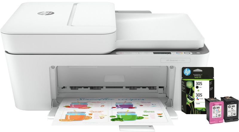 Foto van Hp deskjet 4120e + 1 set extra inkt