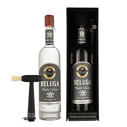 Foto van Beluga gold line leather 70cl wodka + giftbox