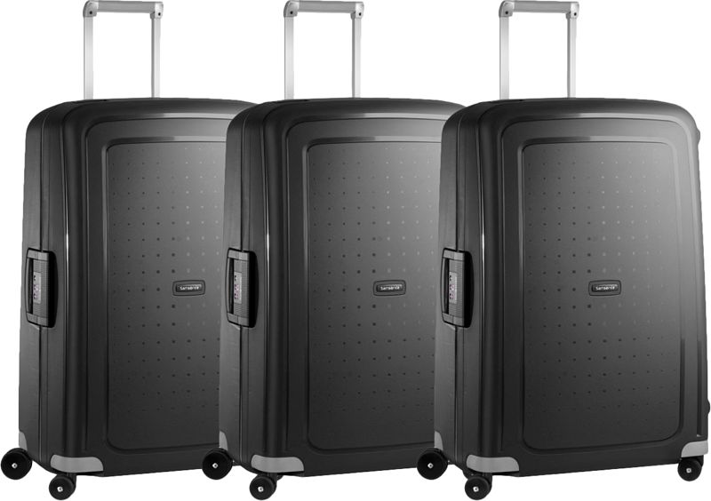 Foto van Samsonite s'cure spinner 75cm black triple kofferset