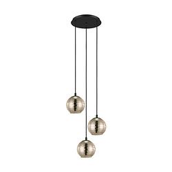 Foto van Eglo lemorieta hanglamp - e27 - ø 44 cm - zwart/goud