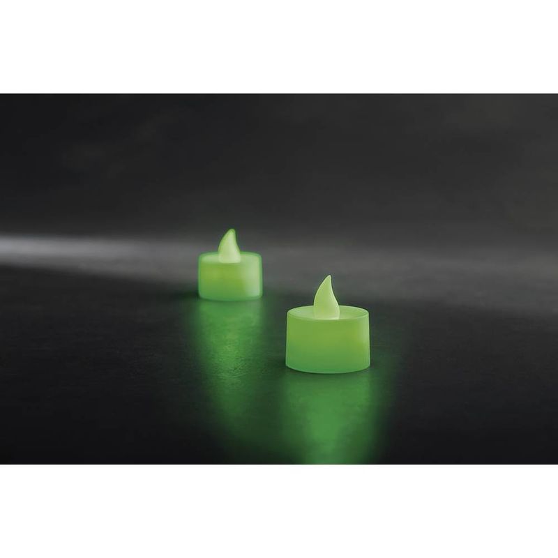 Foto van Konstsmide 1987-900 led-theelicht set van 2 stuks groen groen (ø x h) 3.5 cm x 4 cm