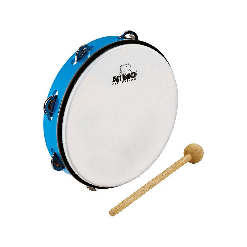 Foto van Nino percussion nino24sb jingle-drum handtrommel sky blue