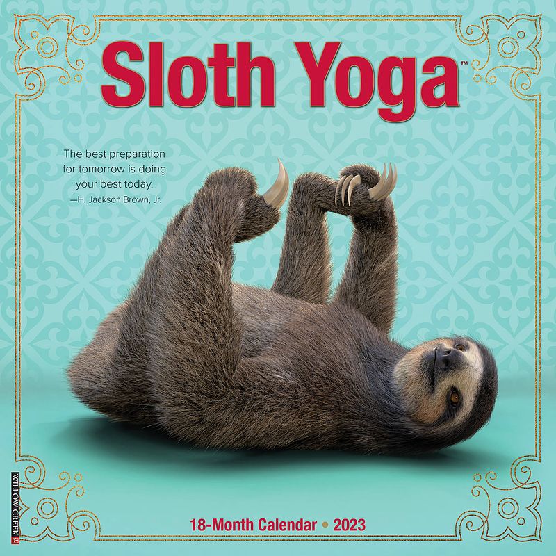 Foto van Sloth yoga kalender 2023