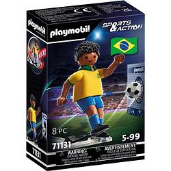 Foto van Playmobil sports & action voetballer brazilië - 71131