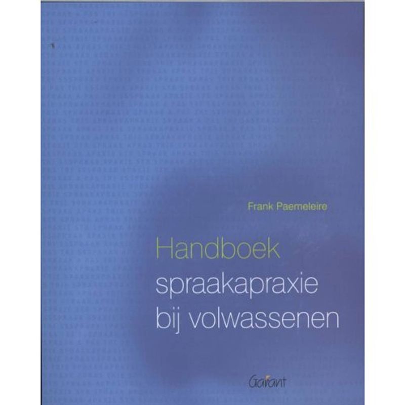 Foto van Handboek spraakapraxie bij volwassenen