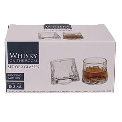 Foto van Whiskey glazen 'son the rocks's - 180ml - 2 stuks - mooie whiskey glazen - original