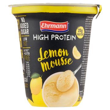 Foto van Ehrmann high protein lemon mousse 200g bij jumbo