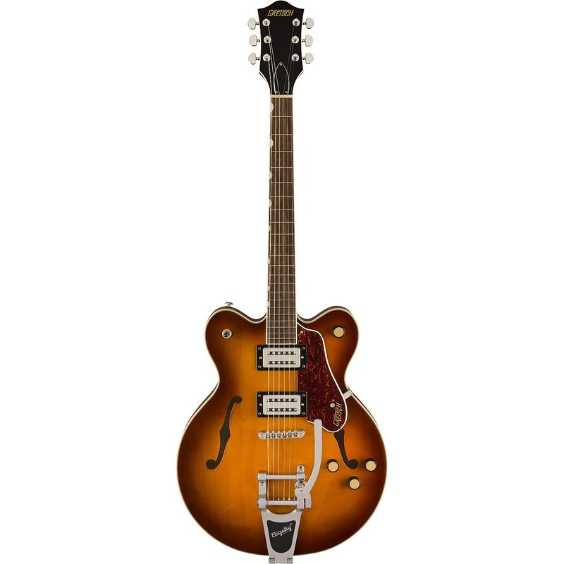 Foto van Gretsch g2622t streamliner center block double-cut abbey ale il semi-akoestische gitaar