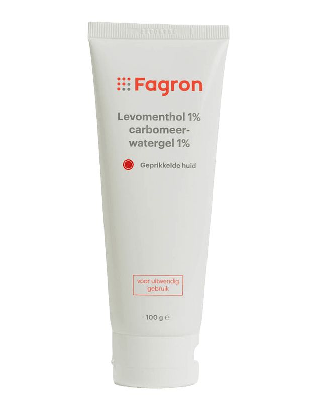 Foto van Fagron levomenthol 1% carbomeerwatergel 1%