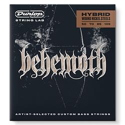 Foto van Dunlop string lab behemoth behyn50105 hybrid wound nickel steels snarenset voor elektrische basgitaar