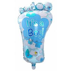 Foto van Folieballon voetje geboorte jongen 70 cm - ballonnen