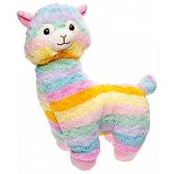 Foto van Lg-imports knuffel regenboog alpaca junior 35 cm pluche