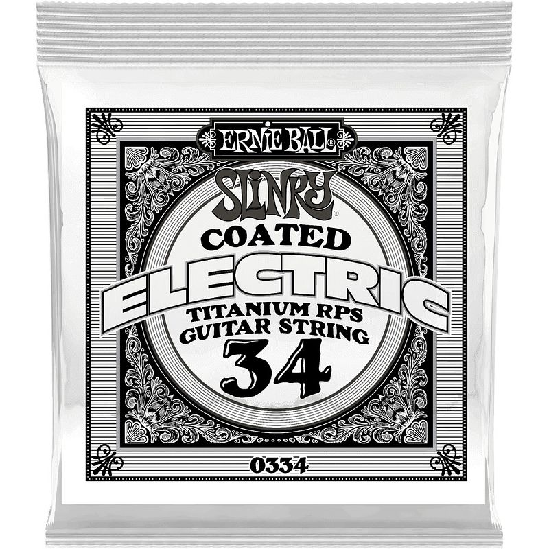 Foto van Ernie ball 0334 .034 slinky coated nickel wound losse snaar voor elektrische gitaar