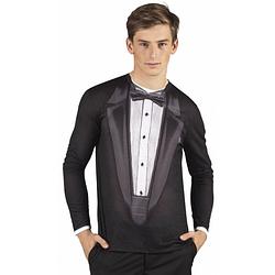 Foto van Shirt met tuxedo opdruk xl - carnavalskostuums