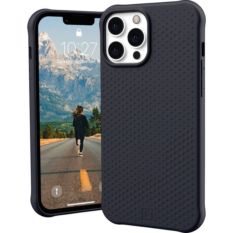 Foto van Urban armor gear dot case backcover apple iphone 13 pro max zwart