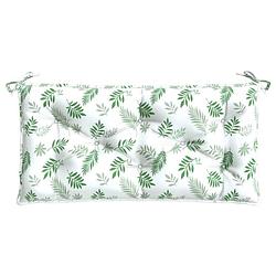 Foto van The living store tuinbankkussen - 110 x 50 x 7 cm - polyester - zachte vulling - anti-slip touw - waterafstotend