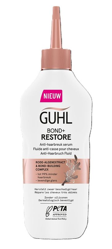 Foto van Guhl bond + restore anti-haarbreuk serum