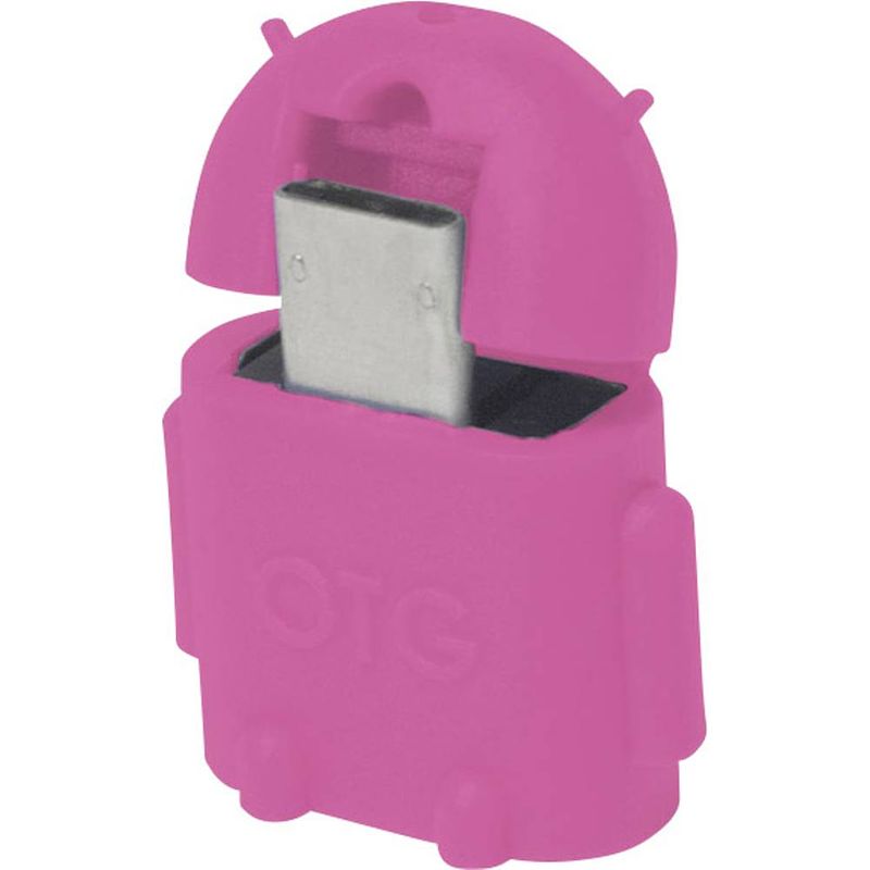 Foto van Logilink usb 2.0 adapter [1x micro-usb 2.0 b stekker - 1x usb 2.0 bus a] aa0065 met otg-functie