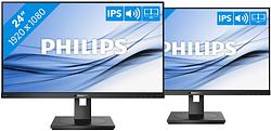 Foto van 2x philips 242b1g/00