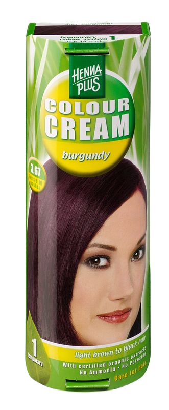 Foto van Hennaplus colour cream 3.67 burgundy