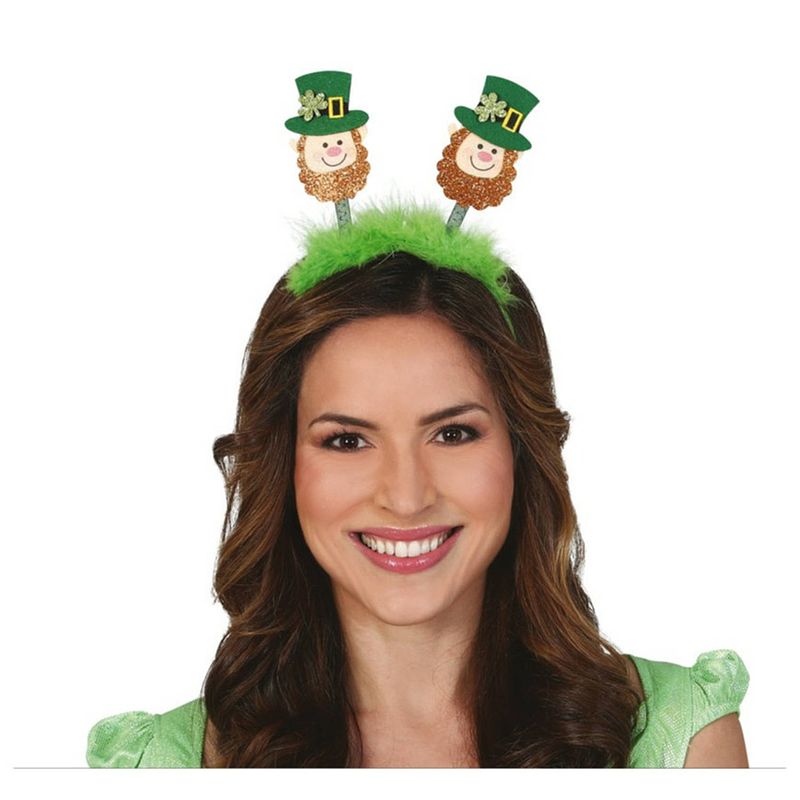 Foto van St. patricks day verkleed diadeem/haarband - groen - voor volwassenen - verkleedhoofddeksels