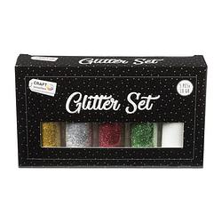 Foto van Kerst glitters - multikleur - set van 5