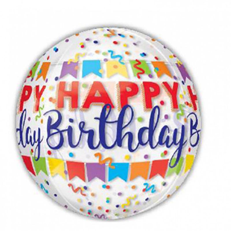 Foto van Amscan folieballon happy birthday banner bash 38 x 40 cm