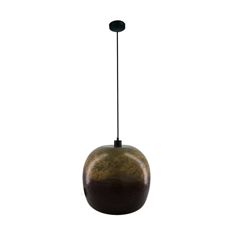 Foto van Dknc - hanglamp metaal - 42x42x34 cm - multi