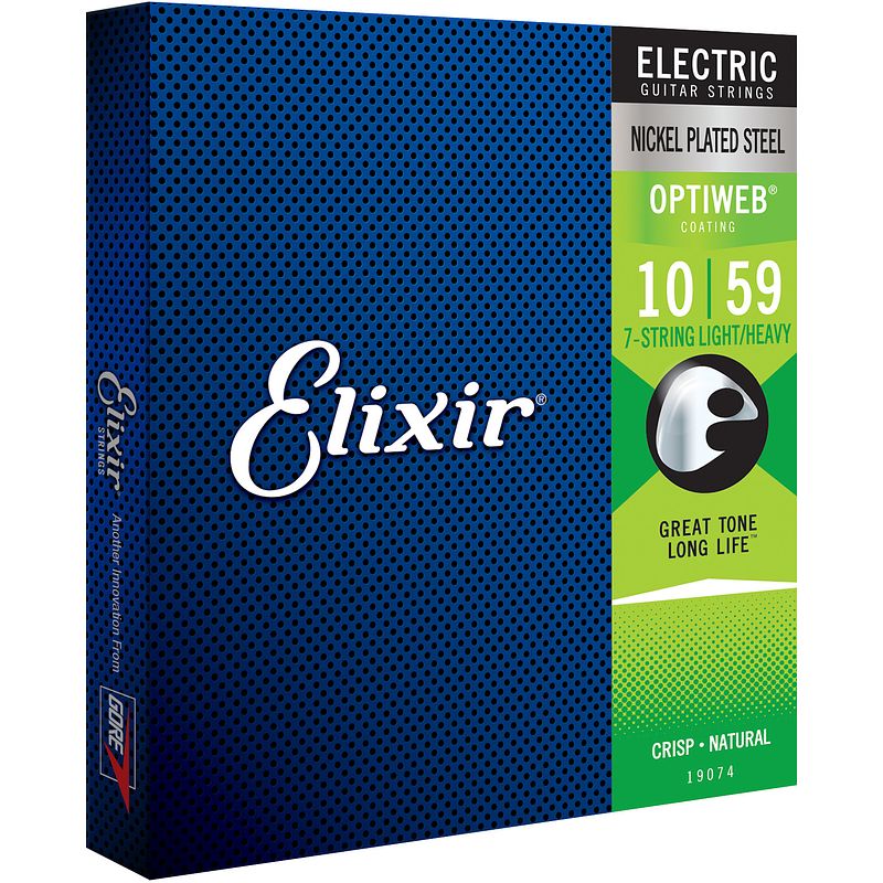 Foto van Elixir 19074 electric nps optiweb light heavy 10-59 snarenset