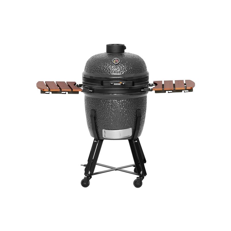 Foto van Mustang kamado l 21"" - barbecue - houtskool - 93 kg - grijs - grilloppervlak 47 cm