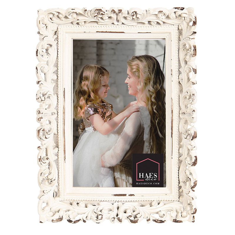 Foto van Haes deco - fotolijst 10x15 beige, formaat 15x2x20 cm - shabby chic