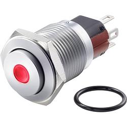 Foto van Tru components tc-7494928 tc-gq16-kh-11d/j/r/12v/c vandalismebestendige drukschakelaar 48 v/dc 2 a 1x uit/(aan) moment rood ip65 1 stuk(s)