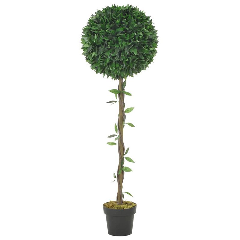 Foto van Vidaxl kunstplant met pot laurierboom 130 cm groen