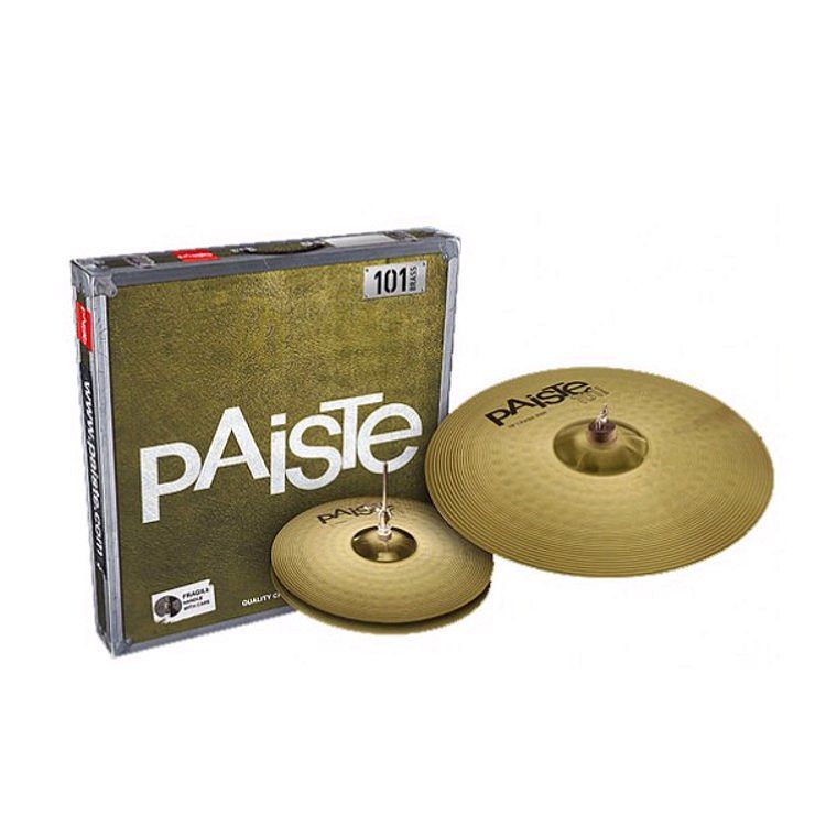 Foto van Paiste 101 brass essential bekkenset 14 hihat 18 crash-ride