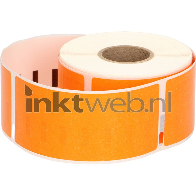 Foto van Flwr dymo 99012 adreslabel 36 mm x 89 mm oranje labels