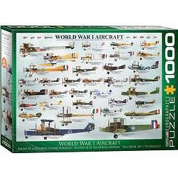 Foto van Eurographics puzzel world war i aircraft - 1000 stukjes