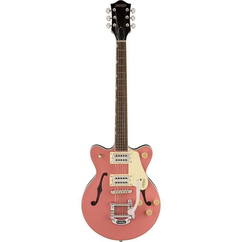 Foto van Gretsch g2655t streamliner center block jr. double-cut coral il semi-akoestische gitaar