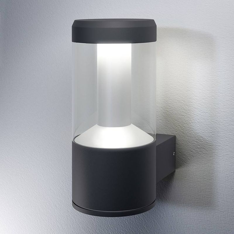 Foto van Ledvance endura® style lantern modern l 4058075205017 led-buitenlamp (wand) 12 w donkergrijs