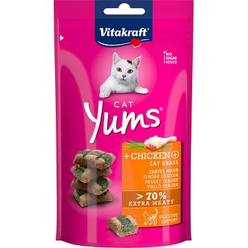 Foto van Vitakraft cat yums kip en kattengras 40g bij jumbo