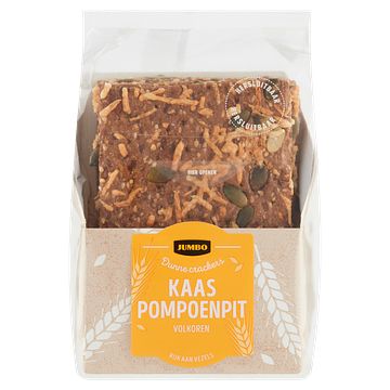 Foto van Jumbo crackers met kaas & pompoenpitten 175g