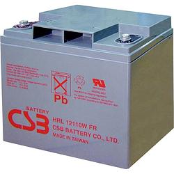 Foto van Csb battery hrl 12110w high-rate longlife loodaccu 12 v 28 ah loodvlies (agm) (b x h x d) 166 x 175 x 125 mm m5-schroefaansluiting onderhoudsvrij, geringe