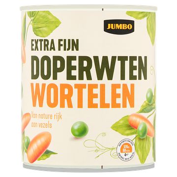 Foto van Jumbo doperwten wortelen extra fijn 800g