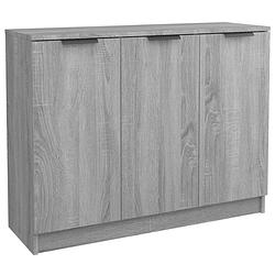 Foto van Vidaxl dressoir 90,5x30x70 cm bewerkt hout grijs sonoma eikenkleurig