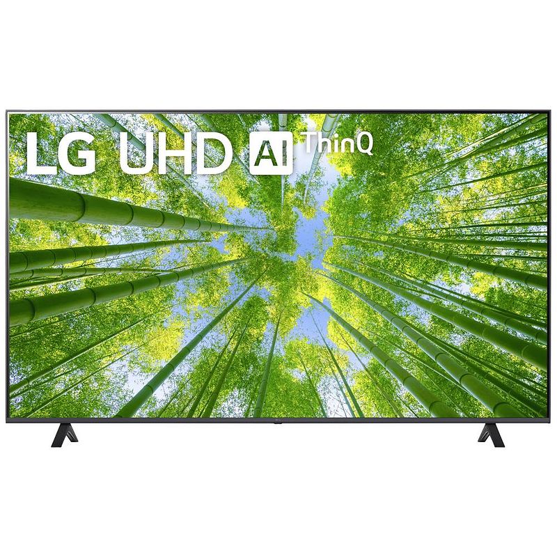 Foto van Lg electronics 75uq80009lb.aeud led-tv 189 cm 75 inch energielabel g (a - g) dvb-c, dvb-s2, dvb-t2, uhd, smart tv, wifi, ci+*