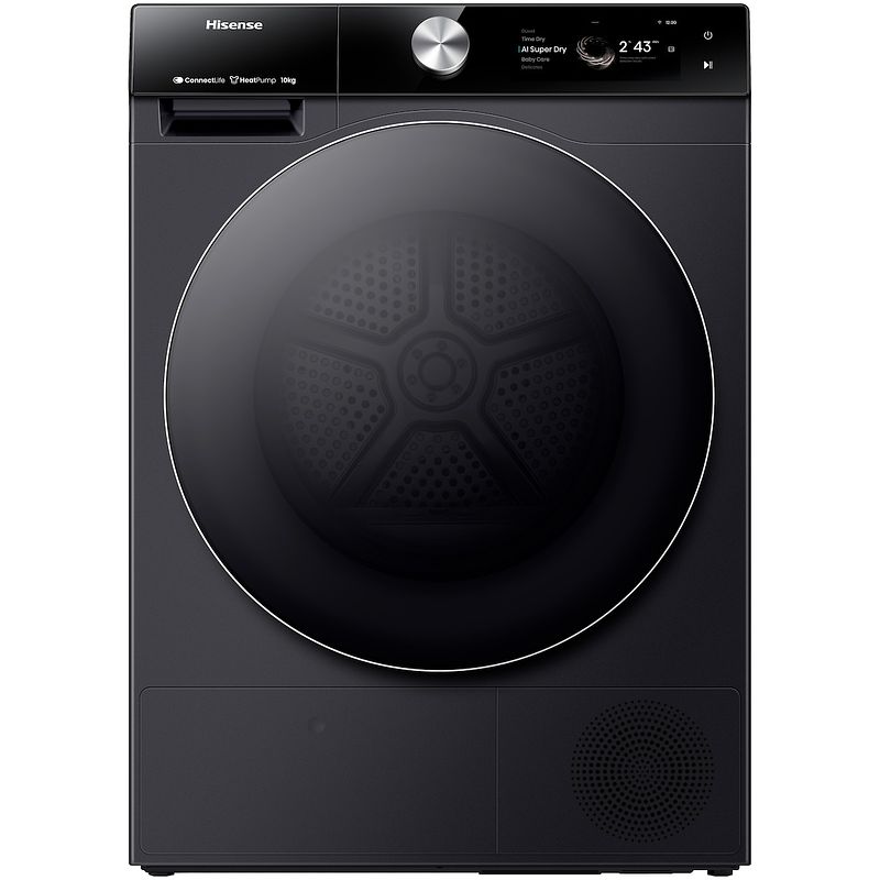 Foto van Hisense dh7s107bb warmtepompdroger zwart