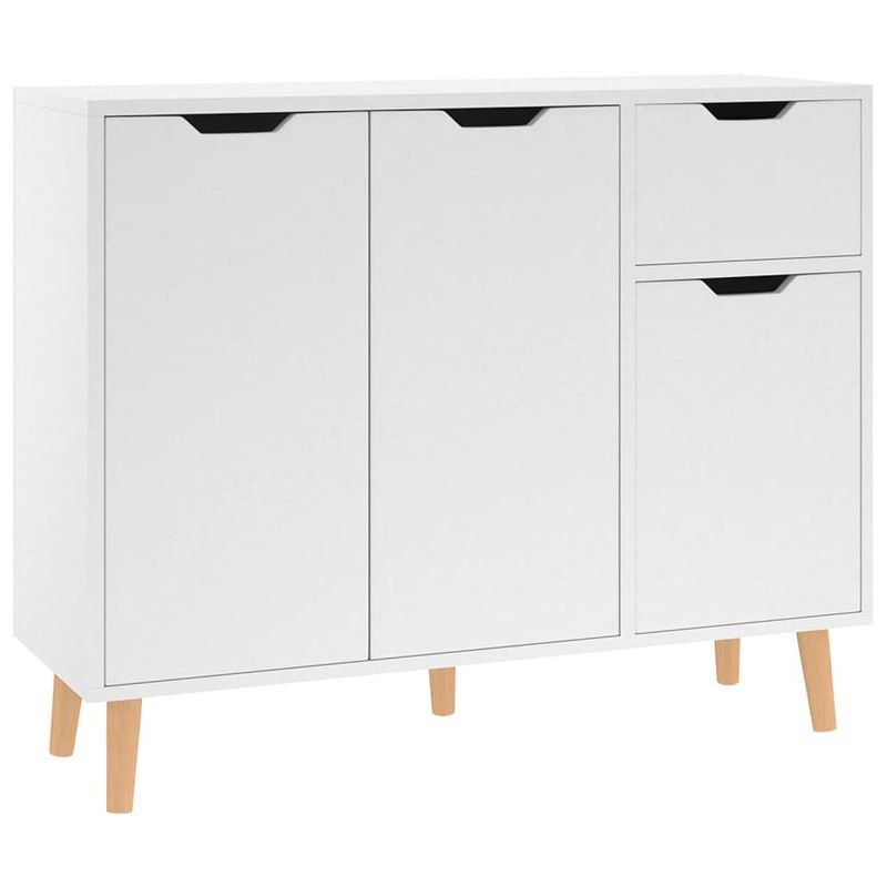 Foto van Vidaxl dressoir 90x30x72 cm spaanplaat wit