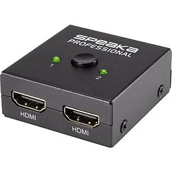 Foto van Speaka professional 2 poorten hdmi-switch bidirectioneel bruikbaar 3840 x 2160 pixel