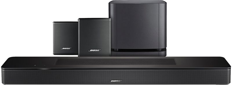 Foto van Bose smart soundbar 600 + bose bass module 500 zwart + bose surround speakers zwart