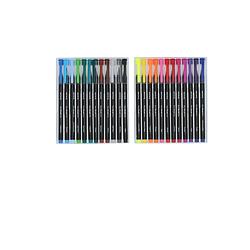Foto van Mont marte® penseelstiften set 24 stuks - gevulde waterbrush stiften